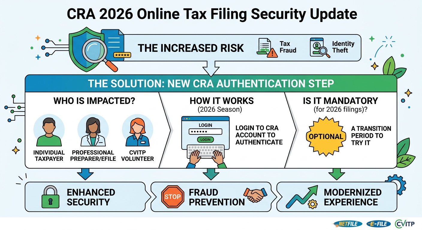 CRA 2026 Online Tax Filing Security Rules: NETFILE & EFILE Changes